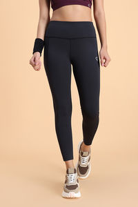 Zelocity Quick Dry Gym Leggings - Black Beauty — thumbnail 3